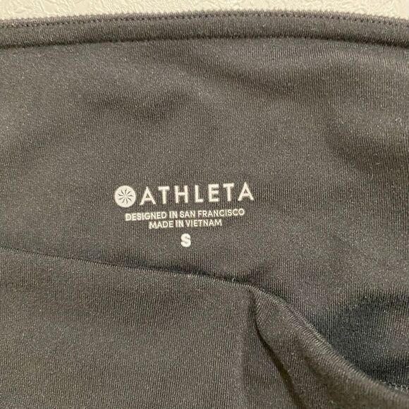 Athleta Black Ruched Ankle Jogger Pants Women’s Size Small - Picture 4 of 8